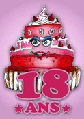 G&acirc;teau rigolo pour une f&ecirc;te de 18 ans